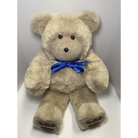 VINTAGE 1984 Cartier Bear Plush Stuffed Animal 23 Inches - Picture 2 of 10